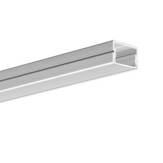 LED profil přisazený 19x12 stříbrný elox